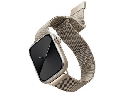 Řemínek Uniq Dante na Apple Watch 45/44/42mm - starlight