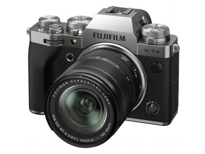 CSC fotoaparát FujiFilm X-T4 + XF18-55, stříbrný