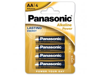 Baterie alkalická Panasonic Alkaline Power AA, LR06, blistr 4ks