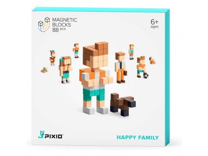 Stavebnice PIXIO Happy Family magnetická