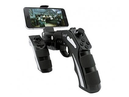 Gamepad iPega Phantom ShoX Blaster Gun, iOS/Android, BT - černý