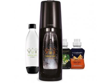 Výrobník sodové vody SodaStream Spirit Black Cocktail Pack