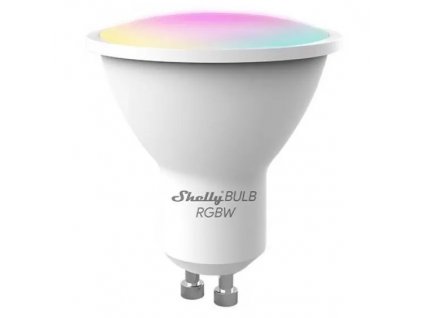 Chytrá žárovka Shelly DUO, stmívatelná RGB+W 400 lm, GU10, WiFi