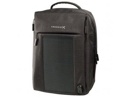 Batoh na notebook Crossio SolarBag Snappy - šedý