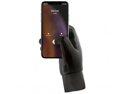 Rukavice MUJJO Touchscreen Gloves dotykové - velikost S - černé