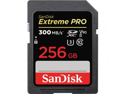 Paměťová karta SanDisk SDXC Extreme Pro 256GB UHS-II U3 (300R/260W)