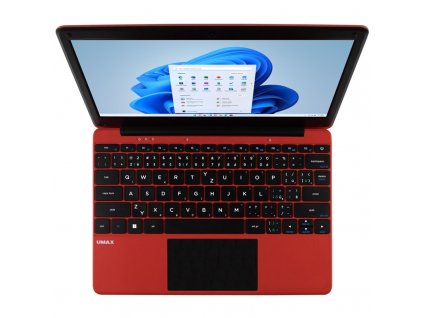 Ntb Umax VisionBook 12WRX Celeron N4020, 11.6", 1366 x 768 (HD), RAM 4GB, SSD 128GB, Intel UHD 600 , Microsoft Windows 11 Pro - červený