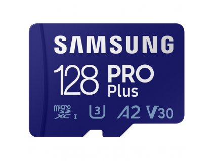 Paměťová karta Samsung Micro SDXC PRO+ 128GB UHSI-U3 (160R/120W) + USB adaptér