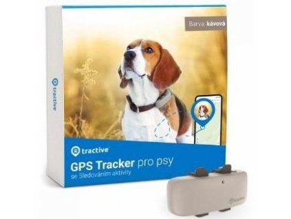 GPS lokátor Tractive DOG 4 LTE – sledování polohy a aktivity pro psy - hnědý