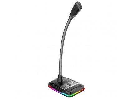 Mikrofon PLATINET VARR GAMING RGB USB - černý