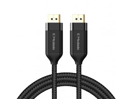 Kabel Mcdodo DisplayPort / DisplayPort 4K 60Hz, 2m - černý