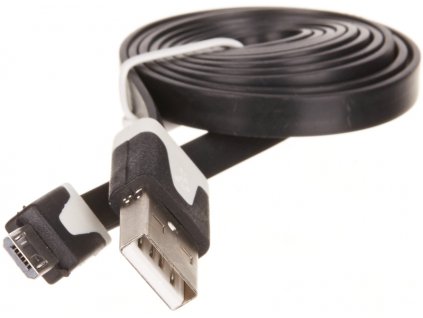 Kabel OEM USB/micro USB, 1 m - černý