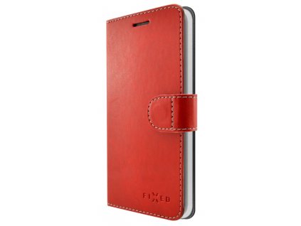 Pouzdro na mobil flipové FIXED FIT na Samsung Galaxy A6 červené