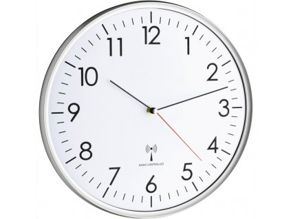Nástěnné hodiny TFA 60.3514, stříbrné