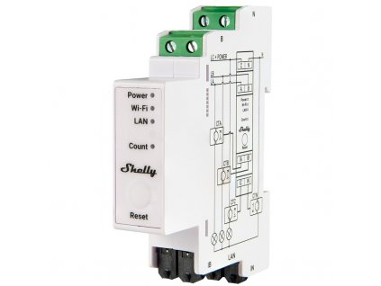 Modul Shelly Pro 3EM, měřič spotřeby vč. 3 svorek 120A, Wi-Fi