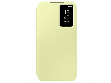 Pouzdro na mobil flipové Samsung Smart View na Samsung Galaxy A54 - žluté