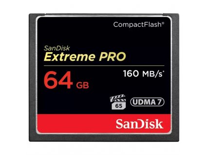 Paměťová karta SanDisk CF Extreme Pro 64 GB (160R/150W)