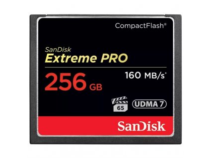 Paměťová karta SanDisk CF Extreme Pro 256 GB (160R/150W)