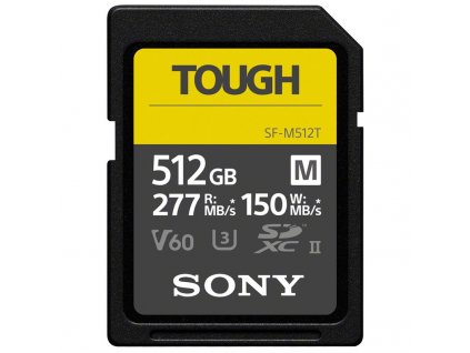 Paměťová karta Sony Tough SF-M 512GB V60 U3 UHS-II (277R/150W)