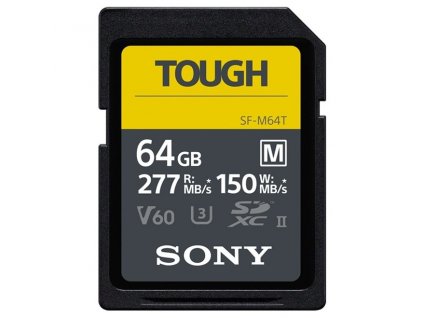 Paměťová karta Sony Tough SF-M 64GB V60 U3 UHS-II (277R/150W)