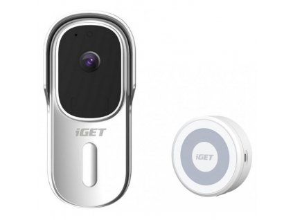 Zvonek bezdrátový iGET HOME Doorbell DS1 + Chime CHS1 - bílý