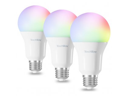 Chytrá žárovka TechToy RGB, 11W, E27, 3ks