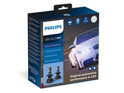 Autožárovka Philips LED H4 Ultinon Pro9000 HL 2 ks