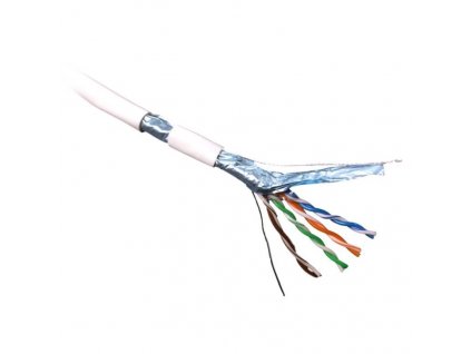 Kabel DATACOM FTP Cat.5e, drát 305m - bílý
