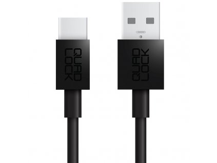 Kabel Quad Lock USB-A/USB-C, 2 m - černý