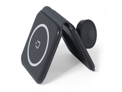 Bezdrátová nabíječka Spello by Epico 2v1 Portable Wireless, skládací - černá