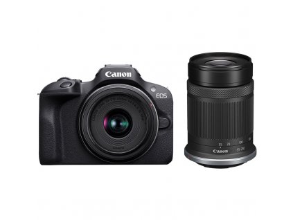 CSC fotoaparát Canon EOS R100 + RF-S18-45 IS STM + RF-S 55-210 f/5-7.1 IS STM, černý