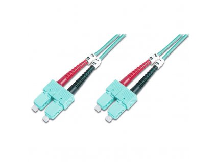 Kabel Digitus Optic Patch, SC / SC, Multimode, OM3, 50/125 µ, 1m - modrý
