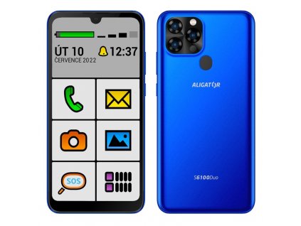 Mobilní telefon Aligator S6100 Senior - modrý