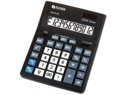 Kalkulačka Eleven CDB1201-BK, stolní, dvanáctimístná - černá