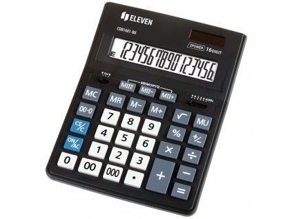 Kalkulačka Eleven CDB1601-BK, stolní, šestnáctimístná - černá