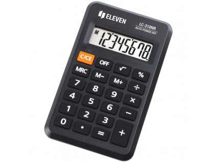 Kalkulačka Eleven LC310NR, kapesní, osmimístná - černá