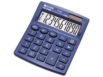 Kalkulačka Eleven SDC810NRNVE, stolní, desetimístná - modrá