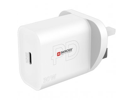 Cestovní adaptér SKROSS nabíjecí USB-C, 30 W PD, UK