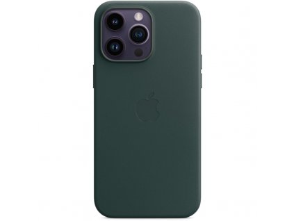 Kryt na mobil Apple Leather Case s MagSafe pro iPhone 14 Pro Max - piniově zelený