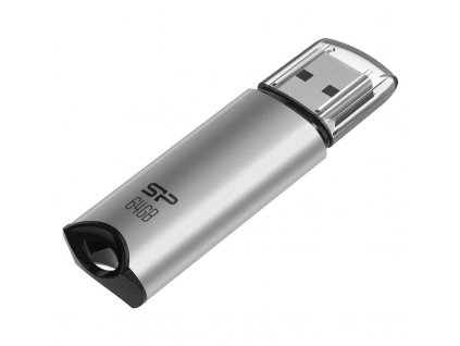 Flash USB Silicon Power Marvel M02 64 GB USB 3.2 Gen 1 - stříbrný