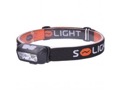 Čelovka Solight 150 + 100 lm, bílé a červené světlo, Li-Ion, USB