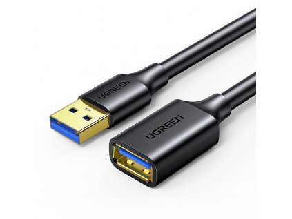 Kabel UGREEN USB 3.0, prodlužovací, 0,5m - černý