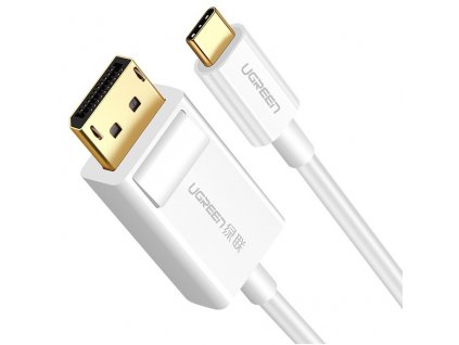 Kabel UGREEN USB-C/DisplayPort, 1,5m - bílý
