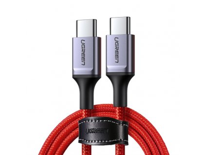 Kabel UGREEN USB-C/USB-C, 60W, 1m - červený
