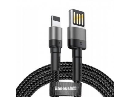 Kabel Baseus Cafule USB/Lightning, 1m - černý/šedý