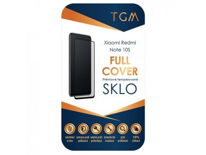 Tvrzené sklo TGM Full Cover na Xiaomi Redmi Note 10S - černé