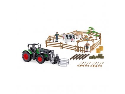 Traktor MaDe 16353 s farmou a příslušenstvím 45 kusů