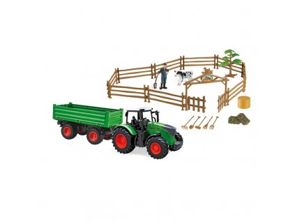 Traktor MaDe 16356 s farmou a příslušenstvím 22 kusů