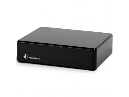 Gramofonový předzesilovač Pro-Ject Record Box E Phono - pro MM/MC a D/A převodníkem, USB výstupem, černý