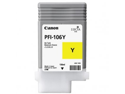 Inkoustová náplň Canon PFI106Y, 130ml - žlutá